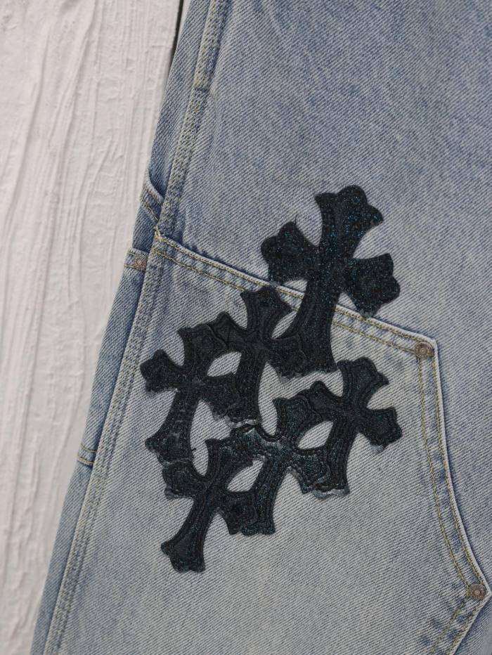 Chrome Hearts Star Cross Work Jeans