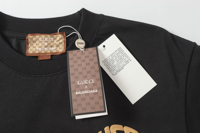 Gucci X Balenciaga logo T-shirt short sleeves