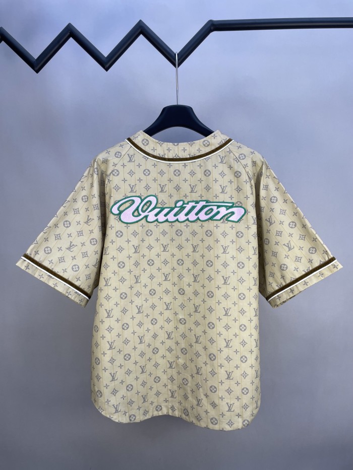 Louis Vuitton Knitted Baseball Short Sleeve Shirt
