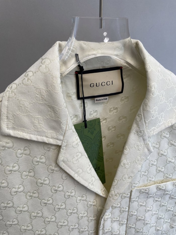 Gucci GG Jacquard Short Sleeved Shirt