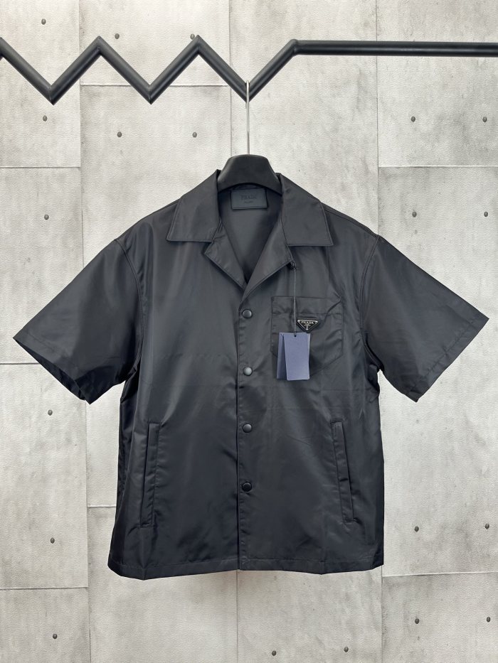 Prada Black Re-nylon Short-sleeved Shirt