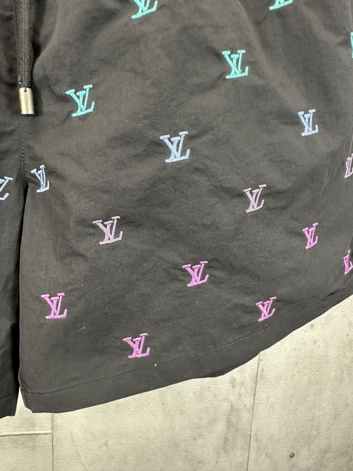 LV Blason Gradient Embroidered Swim Shorts