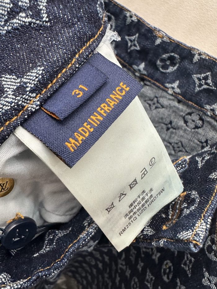 Louis Vuitton Jacquard Denim Shorts