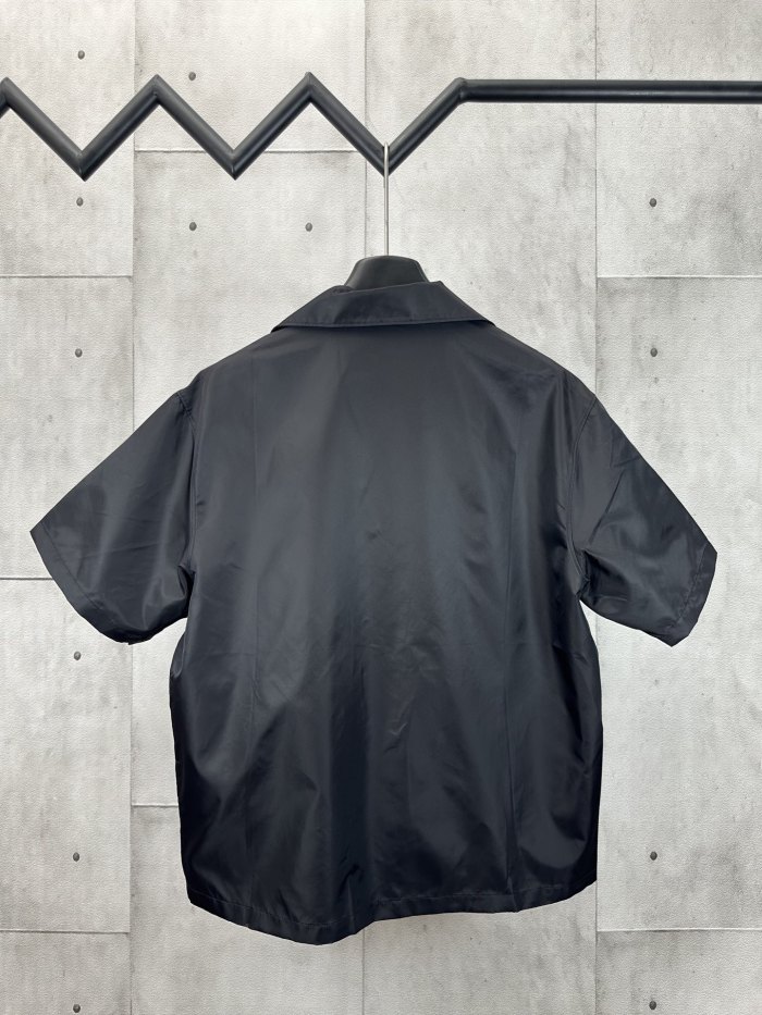 Prada Black Re-nylon Short-sleeved Shirt