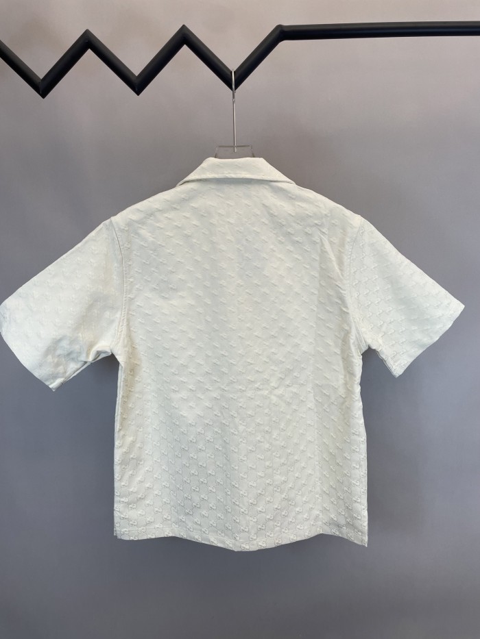 Gucci GG Jacquard Short Sleeved Shirt