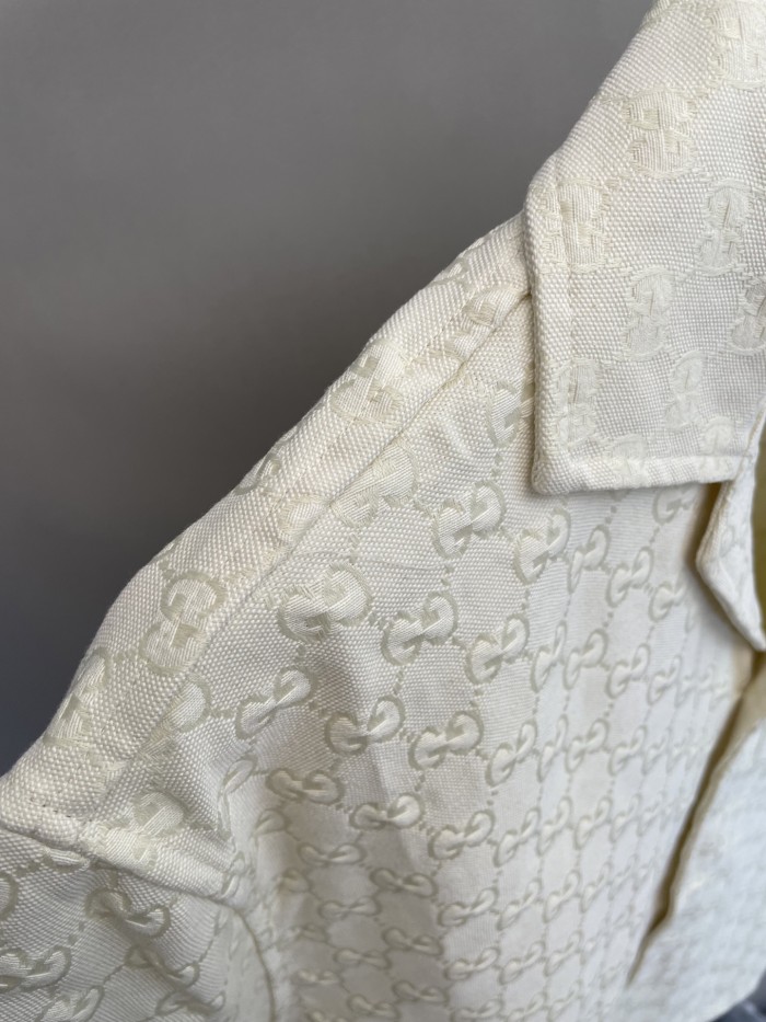 Gucci GG Jacquard Short Sleeved Shirt