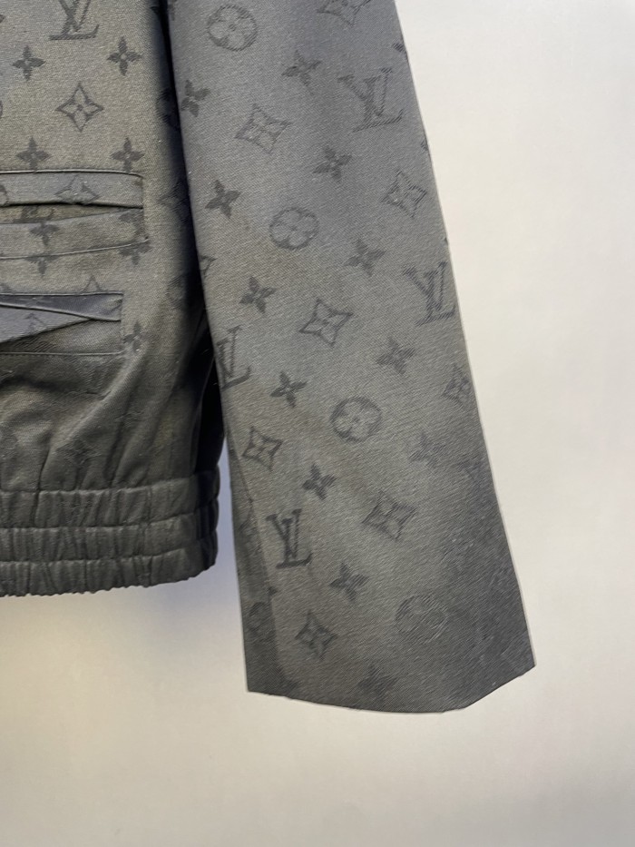 Louis Vuitton Lapel Jacquard Monogram Suit Jacket