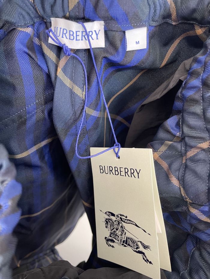 Burberry Check Horse Embroidered Shorts