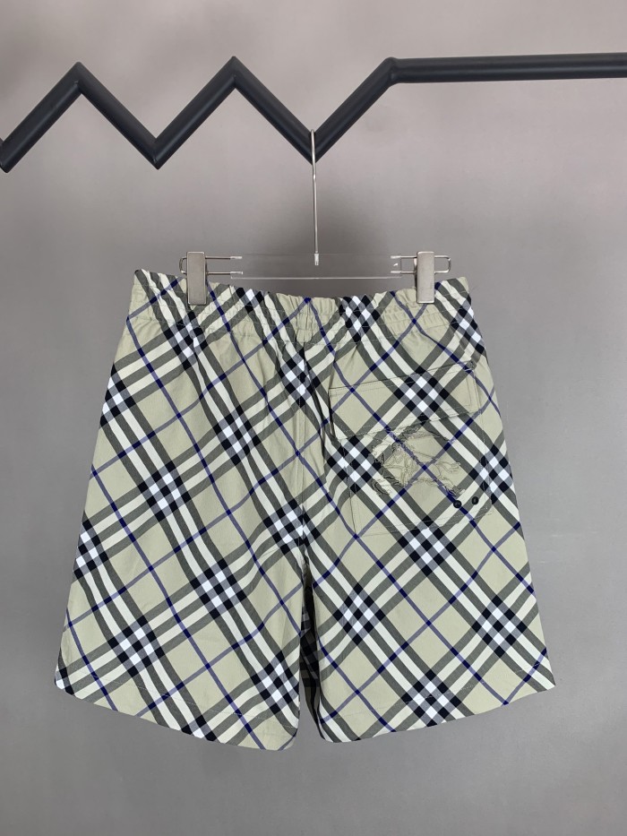 Burberry Check Horse Embroidered Shorts
