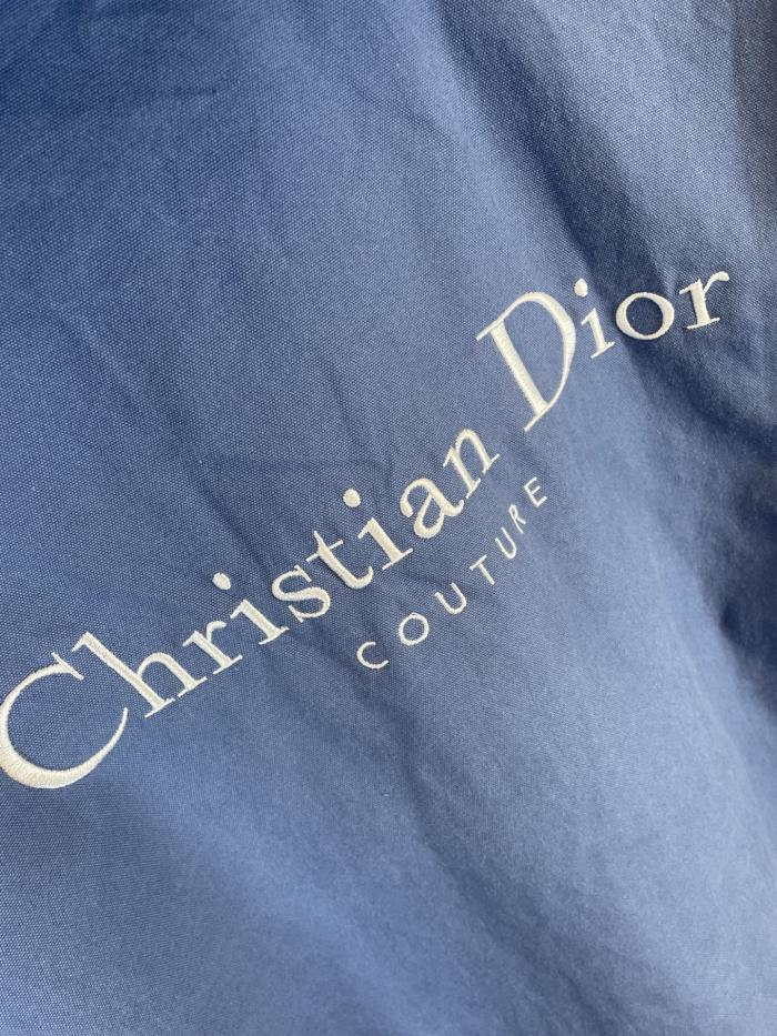 Dior Logo Embroidered Print Hooded Sweatshirt Jacket