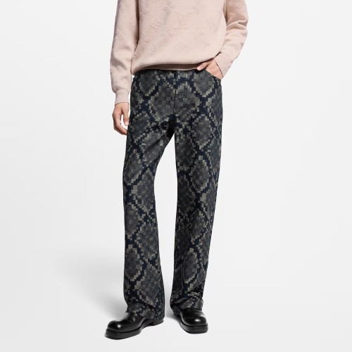 Louis Vuitton Graphic Denim Skate Pants