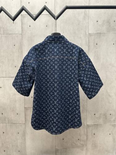 Louis Vuitton Jacquard Denim Short-sleeved Jacket