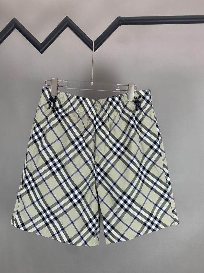 Burberry Check Horse Embroidered Shorts