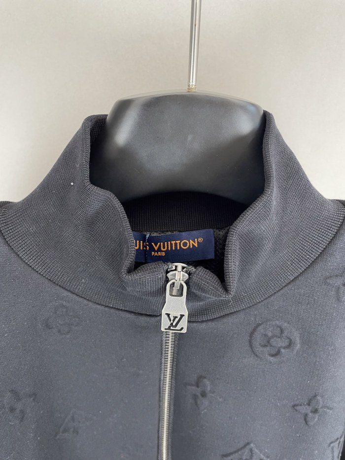 Louis Vuitton Embossed Monogram Jersey Tracksuit Top
