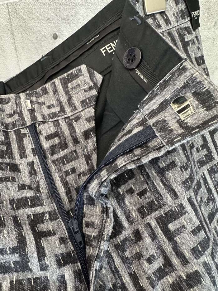 FENDI LOGO FF Jacquard Shorts