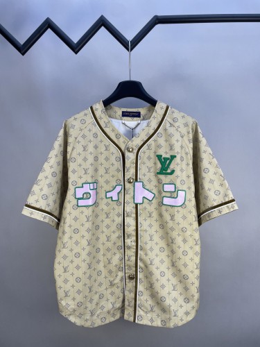 Louis Vuitton Knitted Baseball Short Sleeve Shirt