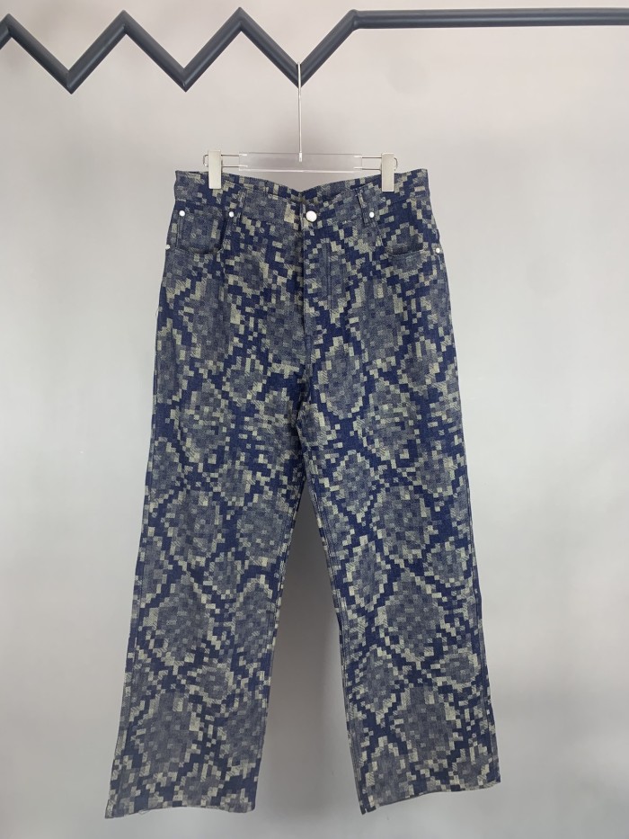 Louis Vuitton Graphic Denim Skate Pants