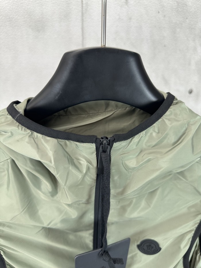 MONCLER Hooded Reflective Printed Vest