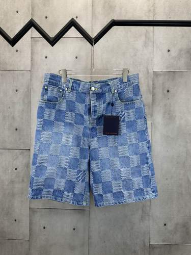 Louis Vuitton Mosaic Denim Shorts