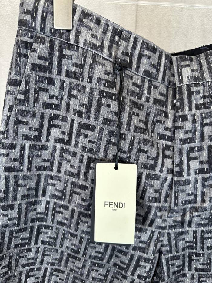 FENDI LOGO FF Jacquard Shorts