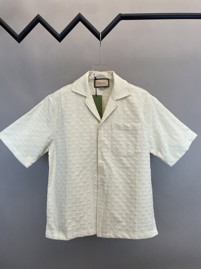 Gucci GG Jacquard Short Sleeved Shirt
