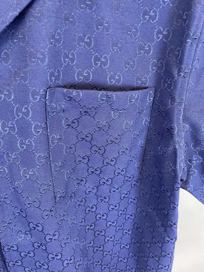 Gucci GG Jacquard Short Sleeved Shirt