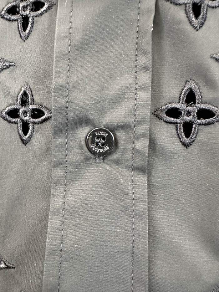 Louis Vuitton Rainbow Embroidered Short Sleeve Shirt
