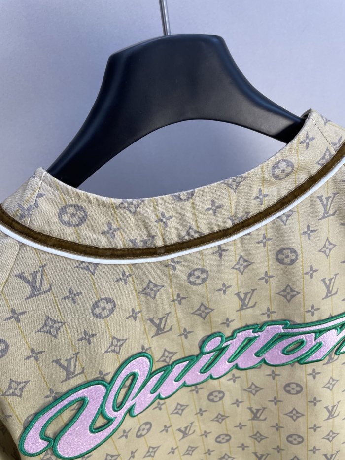 Louis Vuitton Knitted Baseball Short Sleeve Shirt