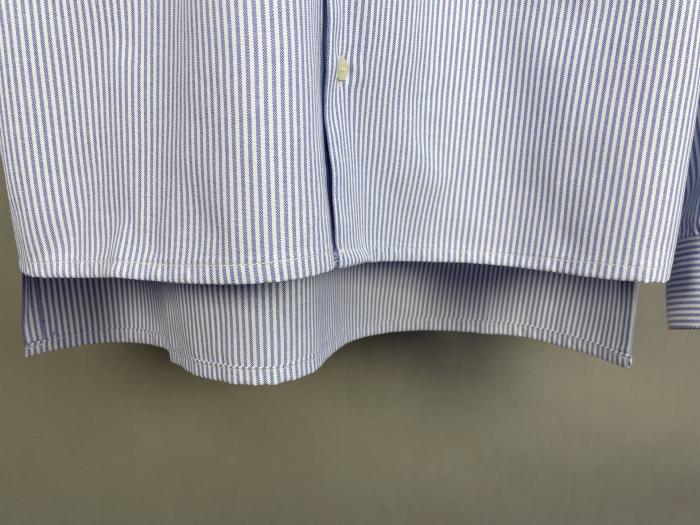LOEWE - Suede-Trimmed Striped Cotton Shirt