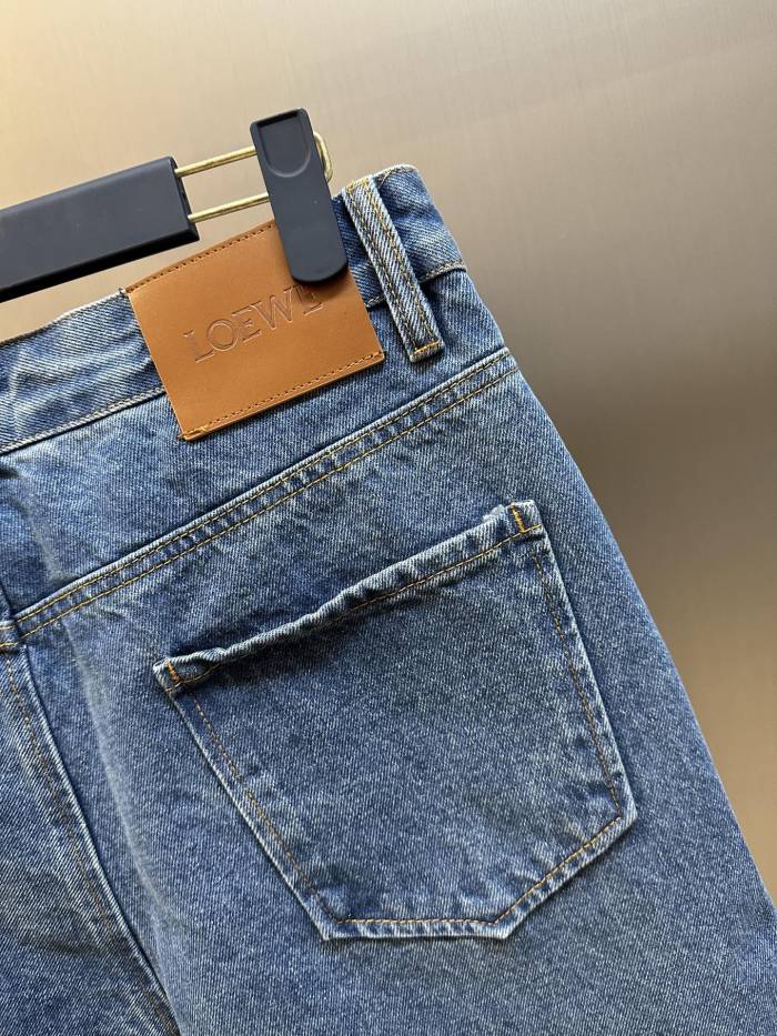 Loewe Anagram Denim Shorts