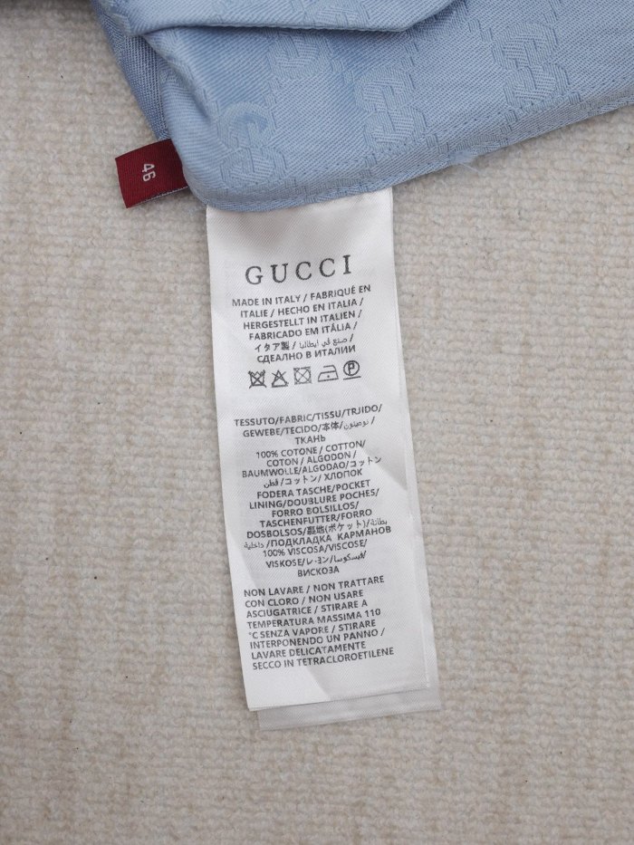 Gucci Jacquard Lapel Short-sleeved Shirt