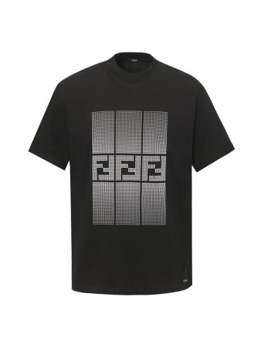 Fendi FF Print Logo Short-sleeved T-shirt