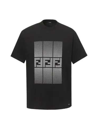 Fendi FF Print Logo Short-sleeved T-shirt