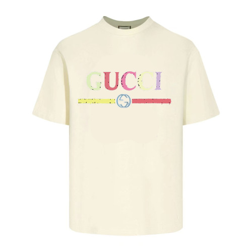 Gucci Beige Sequin Vintage Logo T-Shirt