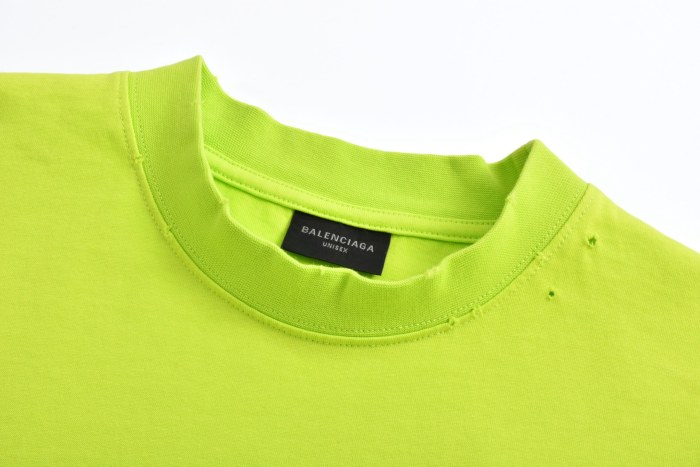 Balenciaga Melted Logo Print Short Sleeve T-Shirt