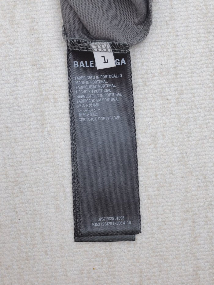 BALENCIAGA MAN GREY T-SHIRTS & TANK TOPS