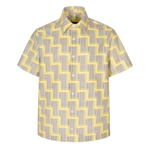 Louis Vuitton Ladder Check Print Short Sleeve Shirt