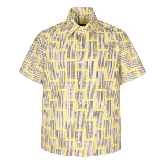 Louis Vuitton Ladder Check Print Short Sleeve Shirt