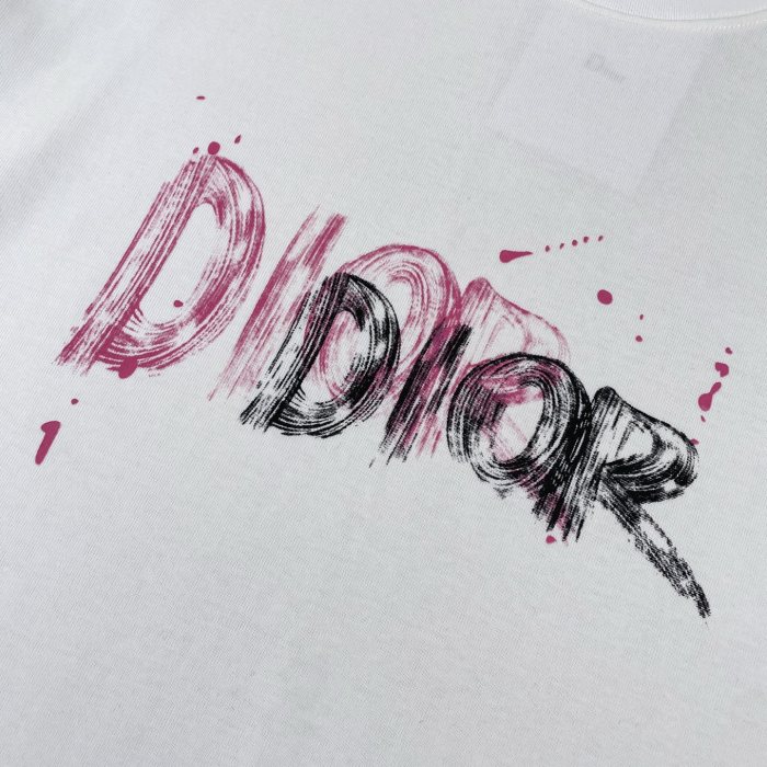 Dior Graffiti Monogram Short Sleeve T-Shirt