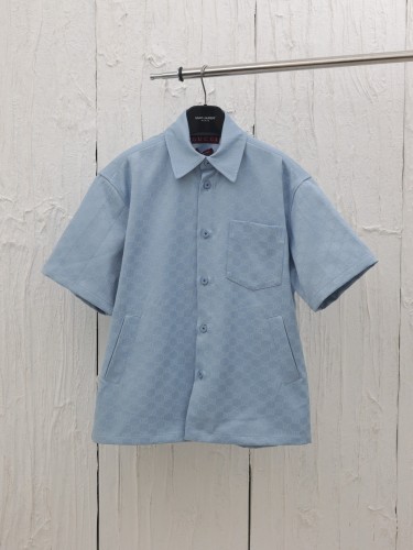 Gucci Jacquard Lapel Short-sleeved Shirt