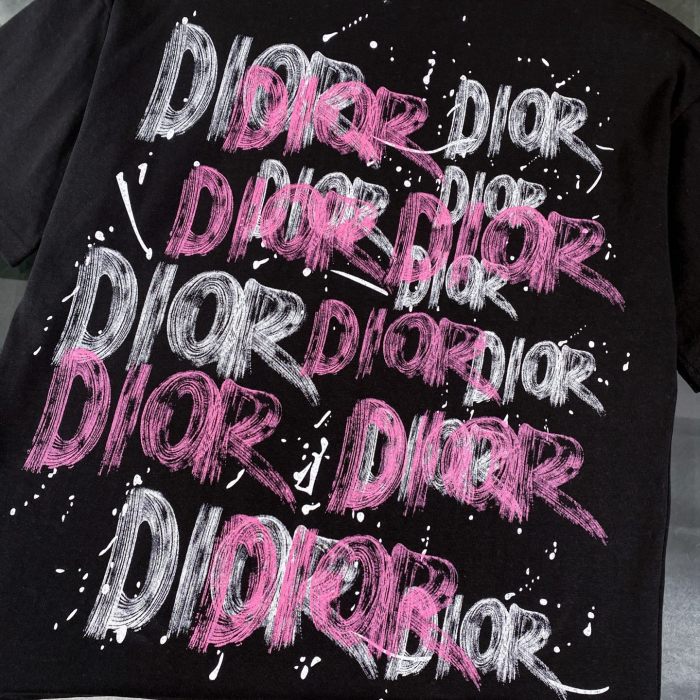 Dior Graffiti Monogram Short Sleeve T-Shirt