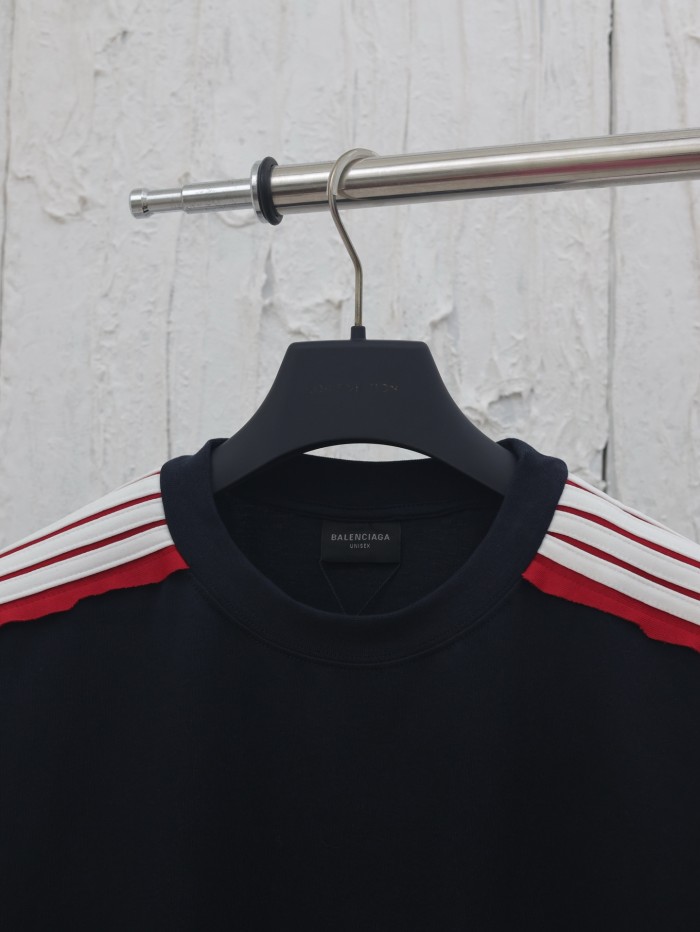 Balenciaga Embroidered Logo Short Sleeve T-Shirt