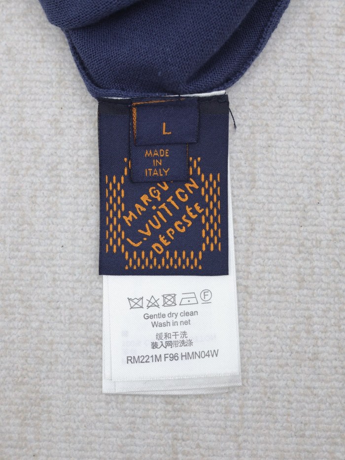 Louis Vuitton Jacquard Knitted Short-Sleeved T-shirt