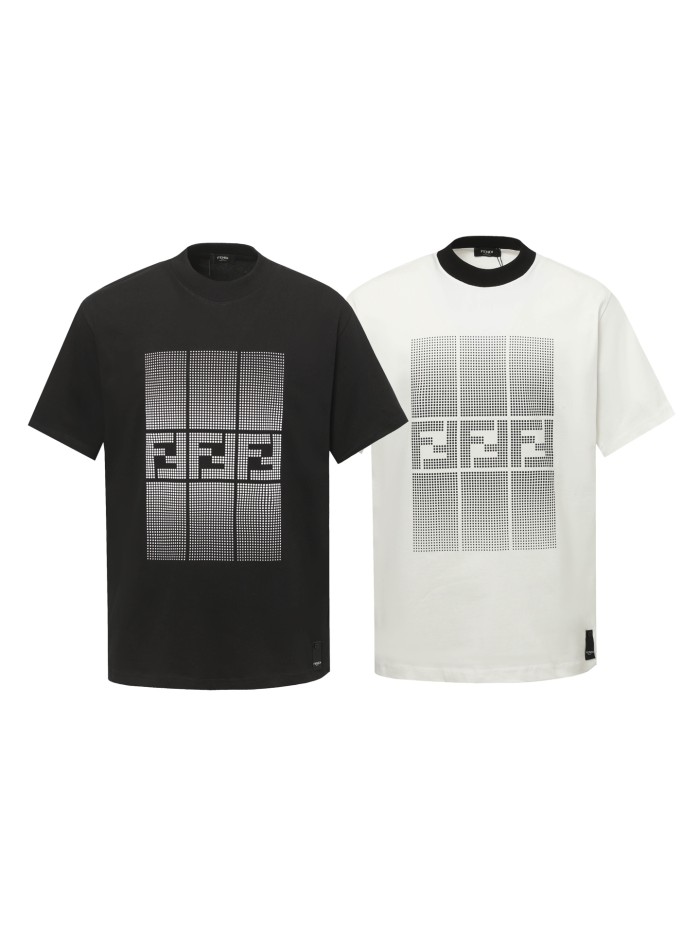 Fendi FF Print Logo Short-sleeved T-shirt