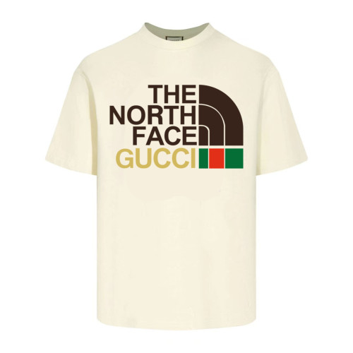 Gucci x The North Face Cream Logo Printed Cotton Oversized T-Shirt