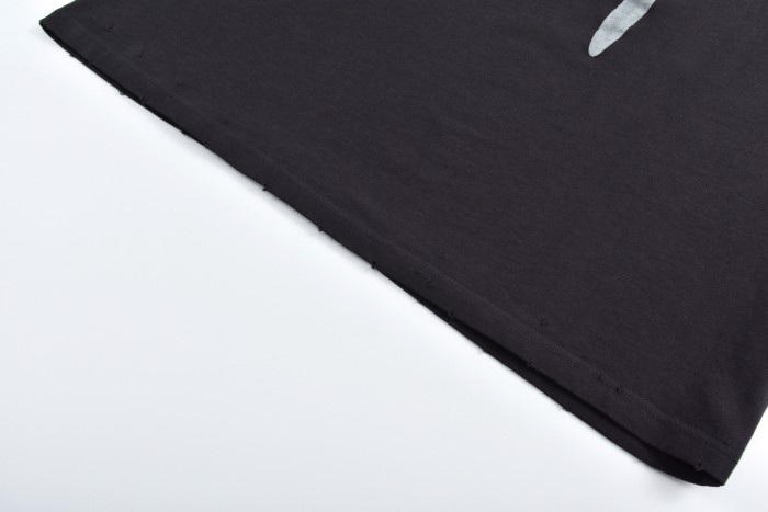 Balenciaga Melted Logo Print Short Sleeve T-Shirt