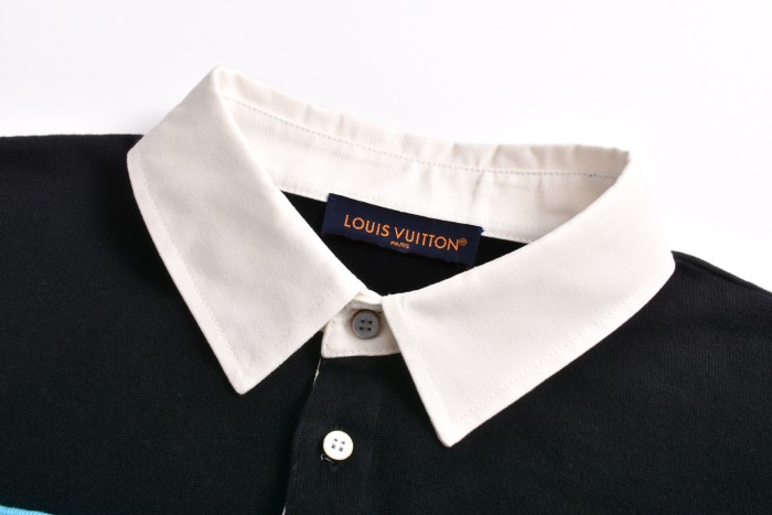 Louis Vuitton Iridescent Jacquard Short-Sleeved Polo