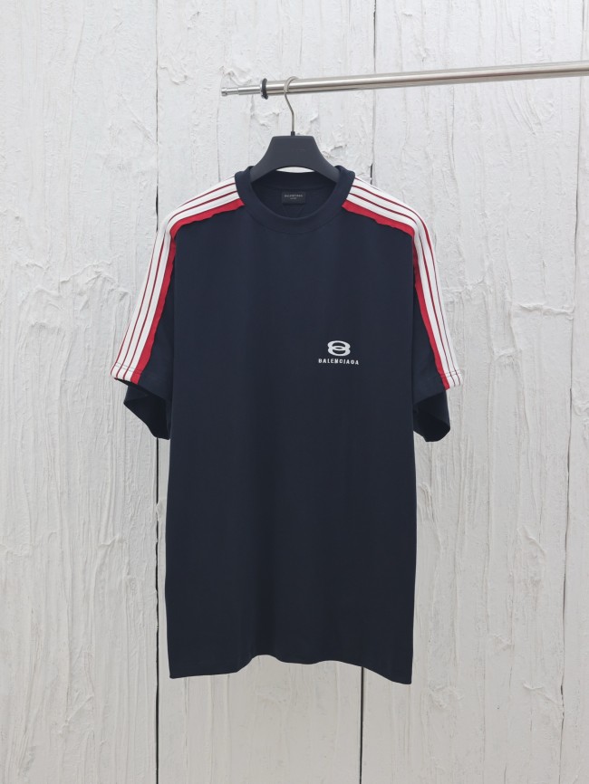 Balenciaga Embroidered Logo Short Sleeve T-Shirt