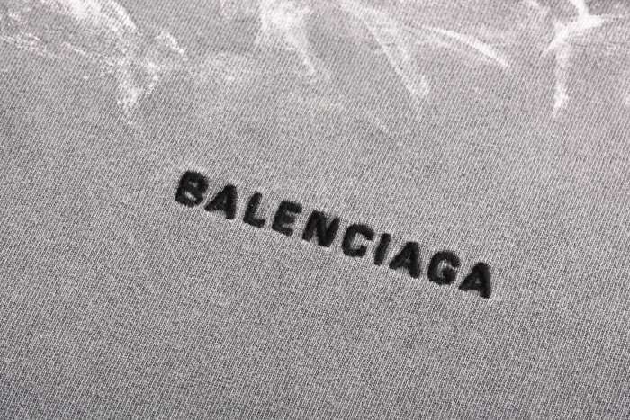 Balenciaga Paint Splash Logo Short Sleeves T-shirt