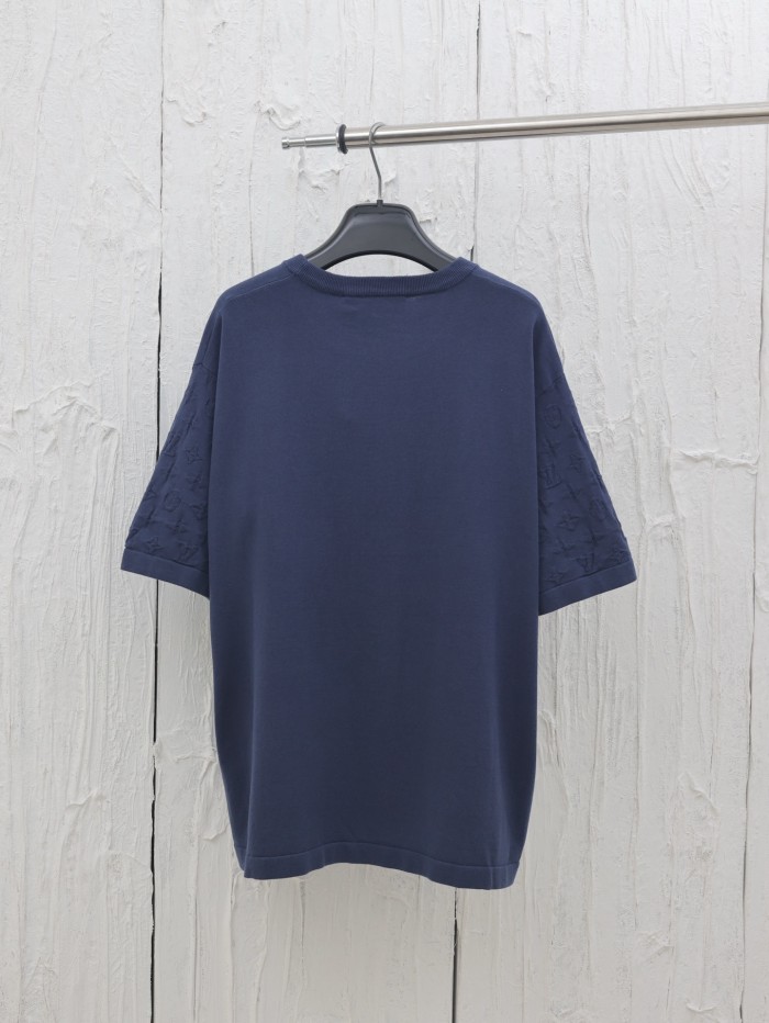Louis Vuitton Jacquard Knitted Short-Sleeved T-shirt